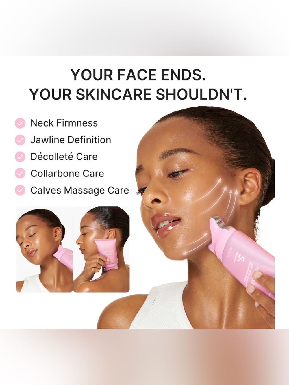 medicube PDRN Collagen Neck Wrinkle Cream with Gua Sha - $39 Retail!! - Picture 5 of 7